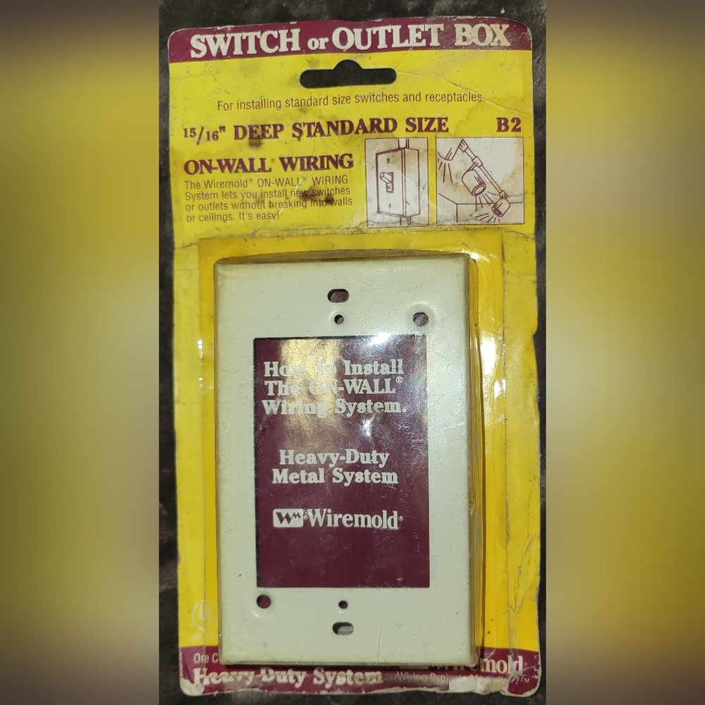 Lot Of 2 Wiremold Deep Standard Size Switch And Outlet Boxes